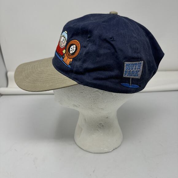 Vtg South Park Blue Embroidered Cap Comedy Central 1997 90's Y2K Strapback Hat - Picture 2 of 9